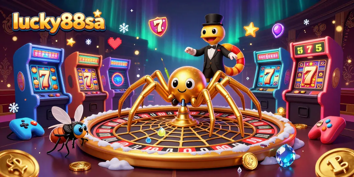 Watch lucky88sa players spin the roulette wheel in a vibrant 3D casino world with adventurous characters.