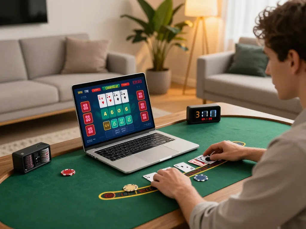 Participando de um jogo de blackjack ao vivo na plataforma HH55, destacando emoção e estratégia