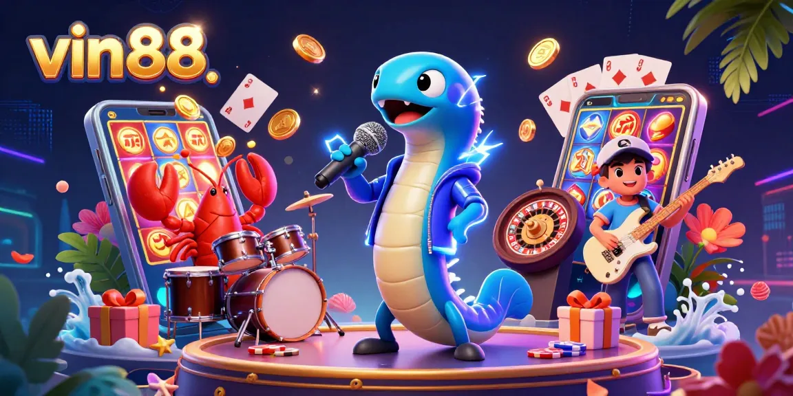 Spin and win at vin88 casino with vibrant DJ scene and exciting game elements.