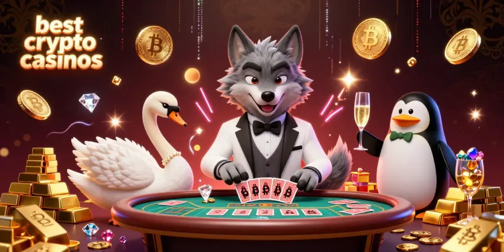 Experience the best crypto casinos with dynamic 3D characters, vibrant treasures, and blockchain excitement.