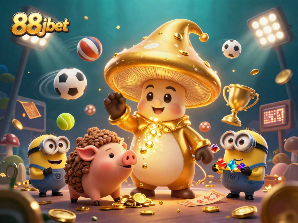 Engage with 88jbet's exciting casino atmosphere, featuring magical elements and dynamic sports action.