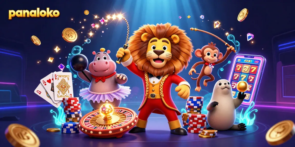 Panaloko offers an immersive casino experience with colorful characters amidst golden coins and jackpot excitement.
