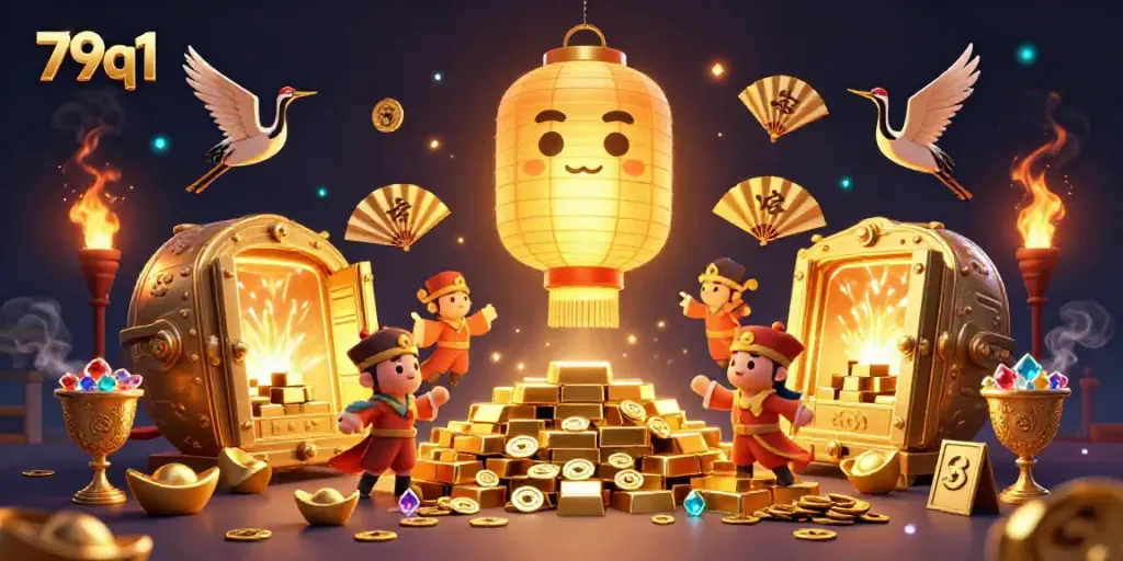 Experience thrilling games at 79q1 with vibrant lantern spirits and dynamic casino elements.