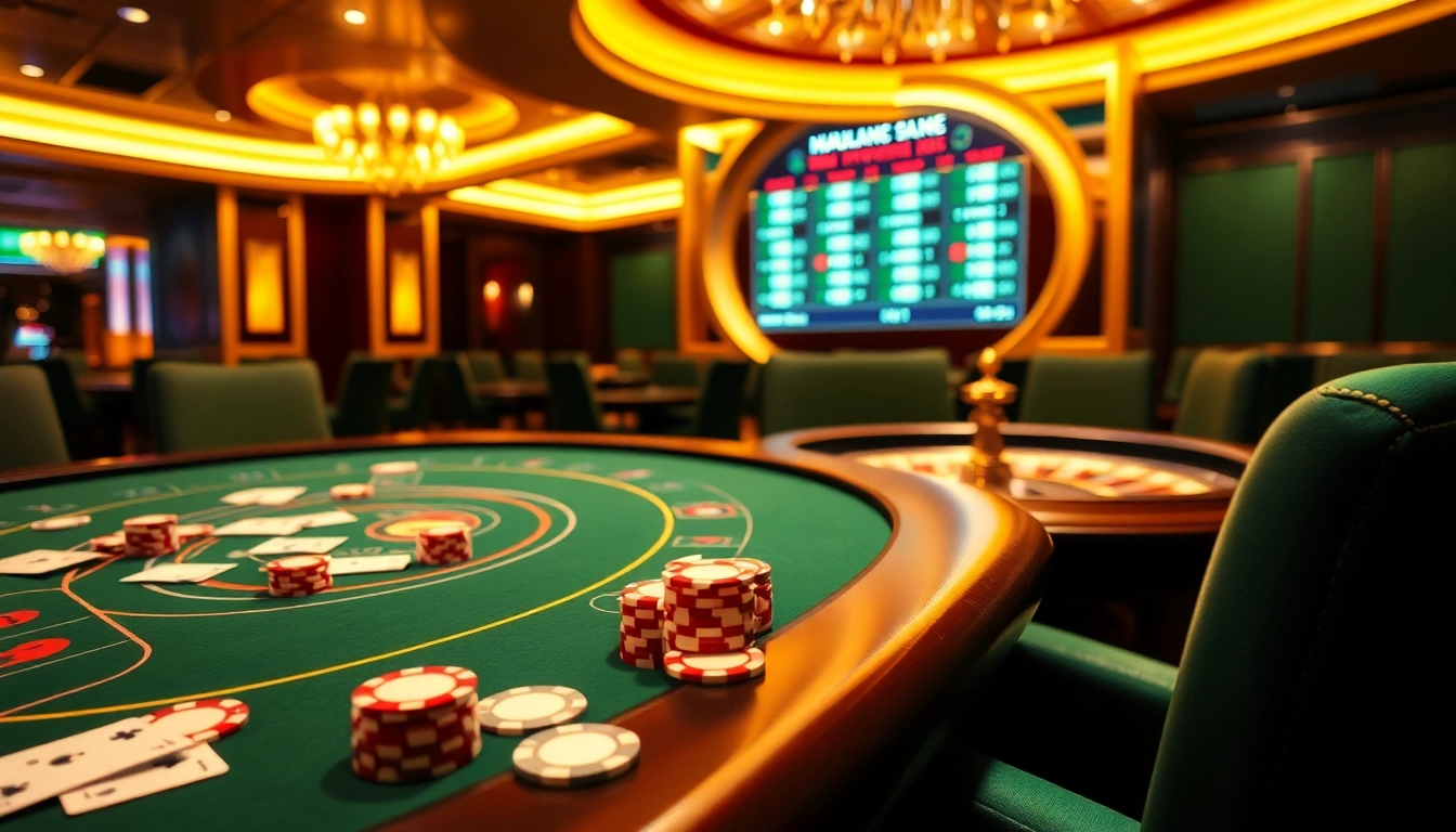 Experience thrilling gambling at Hi88 casino with vibrant tables and exciting games.