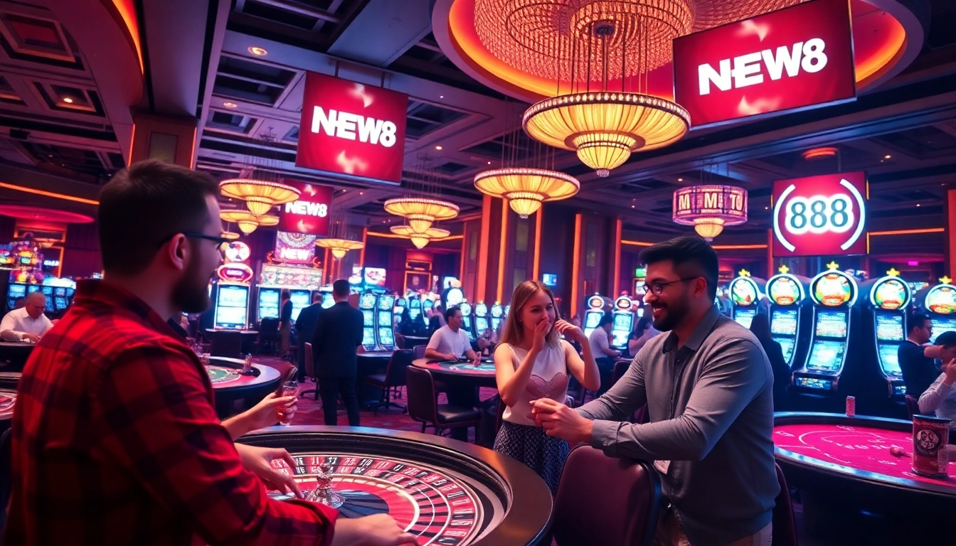 Experience the thrill of gaming at NEW88's vibrant casino where excitement meets luxury.