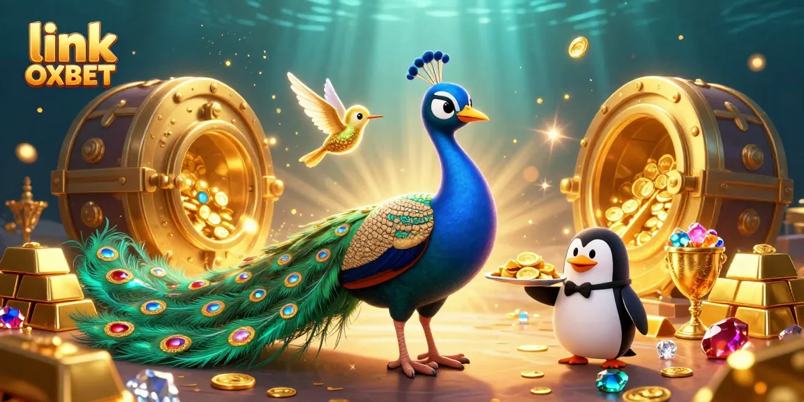 Experience exciting betting opportunities with link OXBET as luxurious characters present a vibrant casino scene.