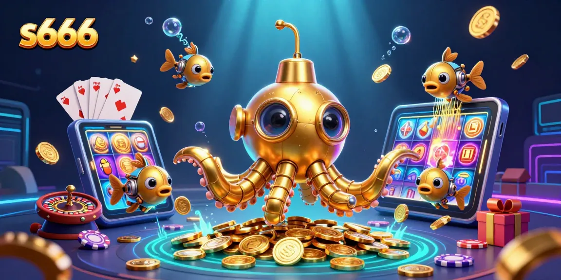 Experience thrilling wins at s666 online casino with a captivating underwater scene bursting with excitement.