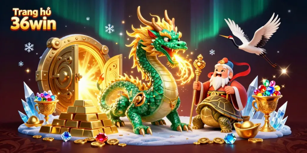 Experience the excitement of online gaming at Trang chủ 36win with a dynamic 3D illustration.