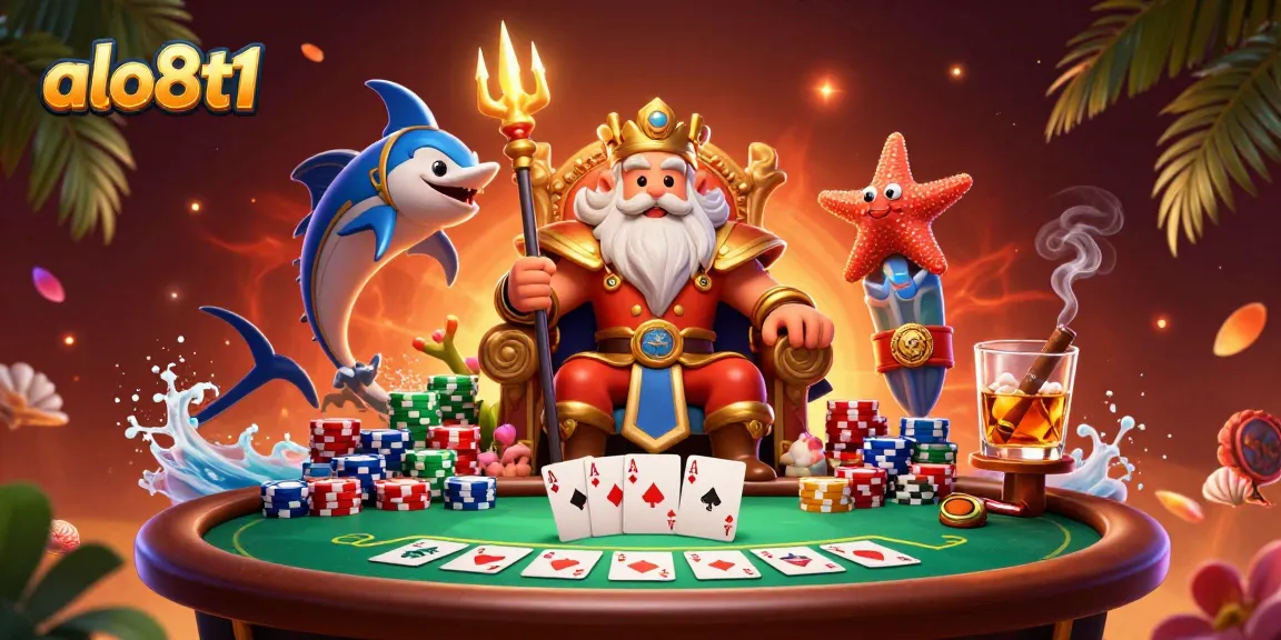 Engage with the vibrant casino world of alo8t1 featuring Neptune and playful gaming elements.