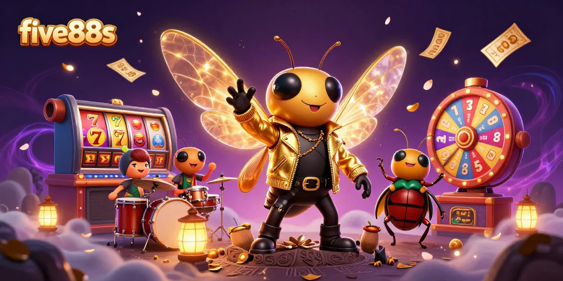 Engage with five88s as the cicada rock star dazzles in a casino showdown filled with vibrant slots and jackpots.