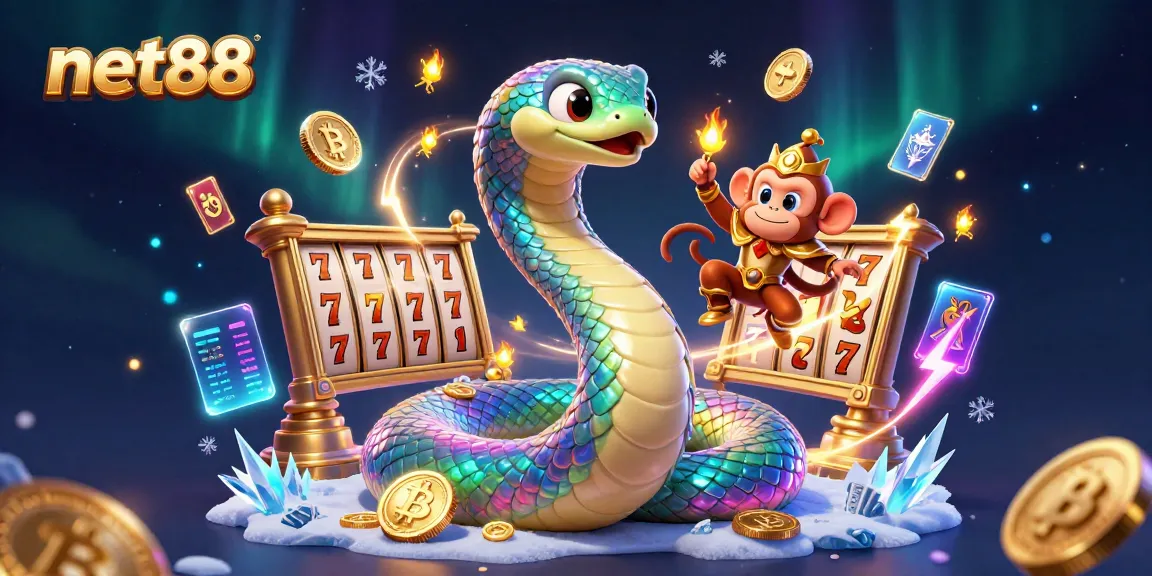 Engage in thrilling casino action at net88, where vibrant, animated characters enhance your gaming experience.