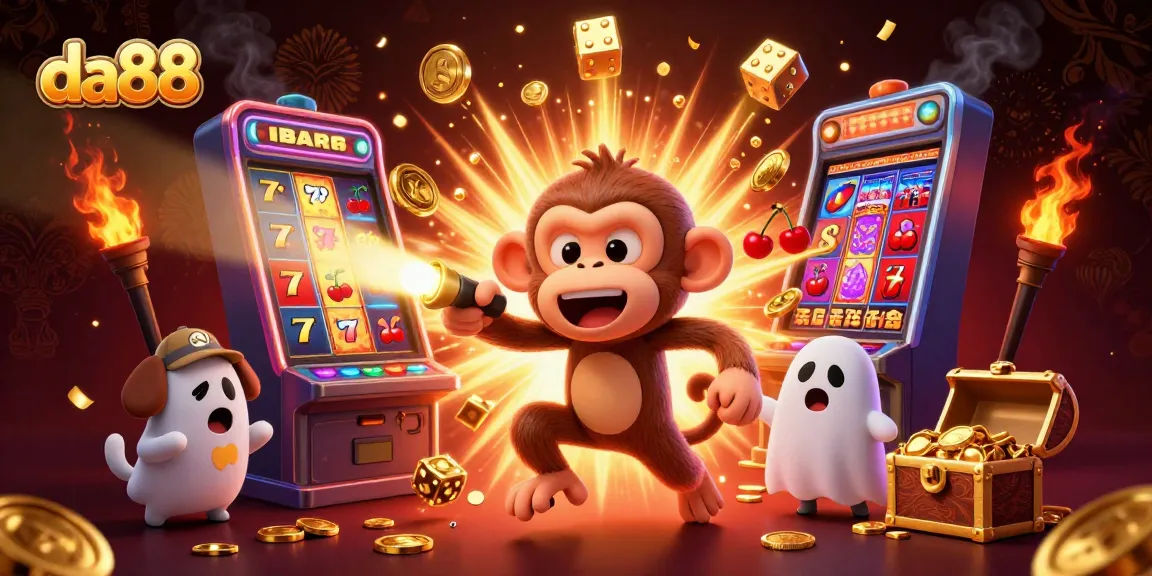 Catch exciting jackpot moments at da88 with golden treasures in a thrilling casino scene.