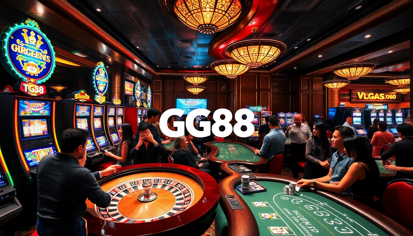 Engage in thrilling gameplay at https://gg88.ltd/ with vibrant casino visuals and lively gaming tables.