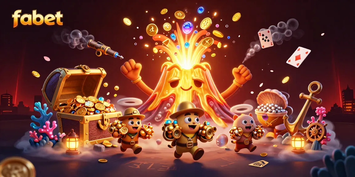 Experience the thrill of fabet with a vibrant 3D illustration featuring treasures and gaming excitement.