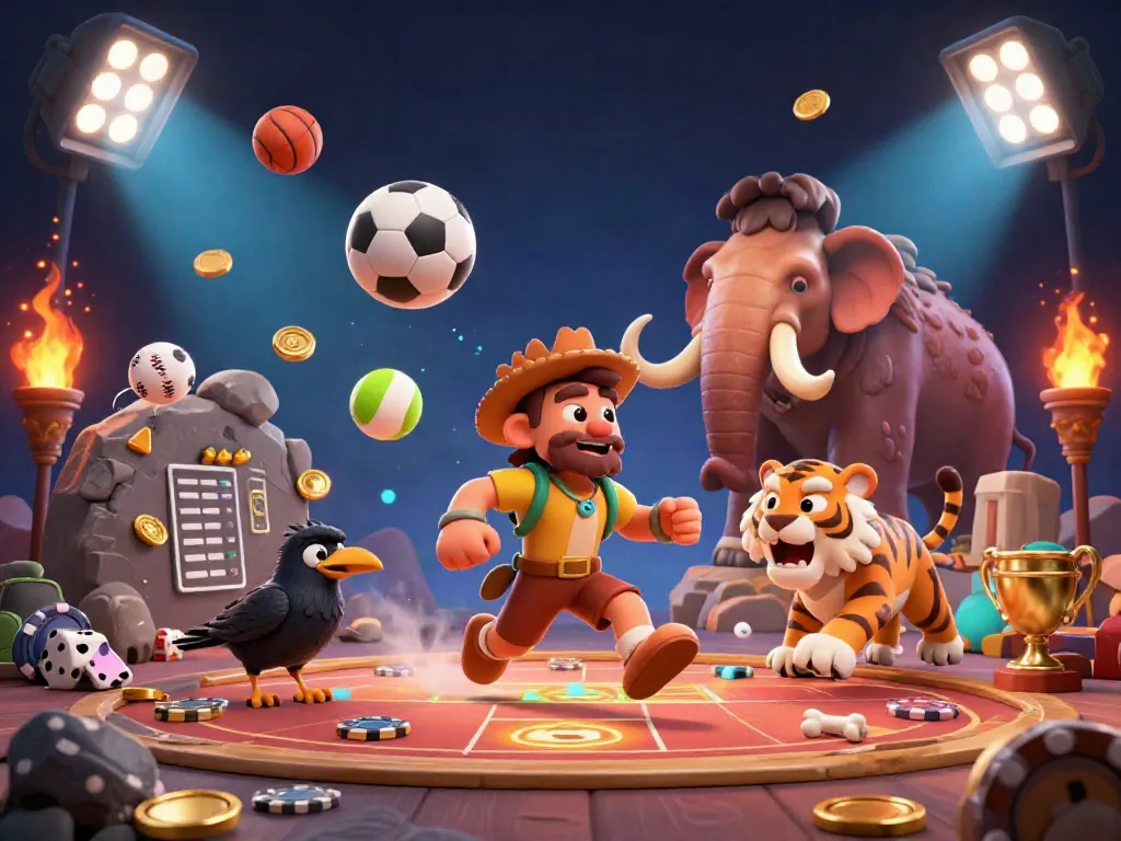 Experience the excitement of sports betting at tylekeo's unique prehistoric casino filled with adventure and dynamic elements.