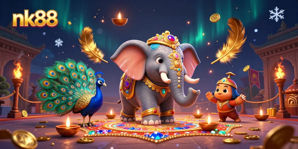 Experience thrilling gameplay at nk88 with vibrant illustrations of casino elements.