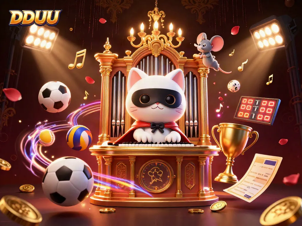 Join the DDUU revolution in online gaming with this vibrant casino-themed illustration.