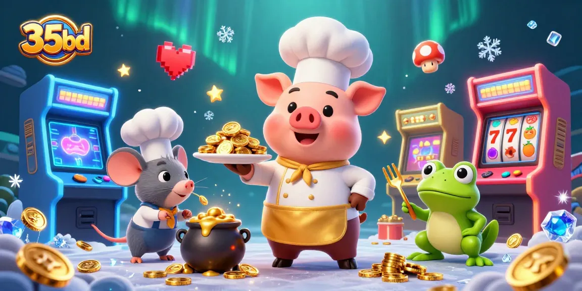 Experience the thrill of winning gold coins with 35bd in this engaging casino scene.