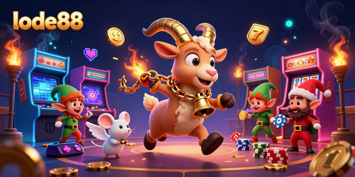 Lode88 invites you to enjoy an exhilarating casino experience filled with vibrant games and festive chaos.