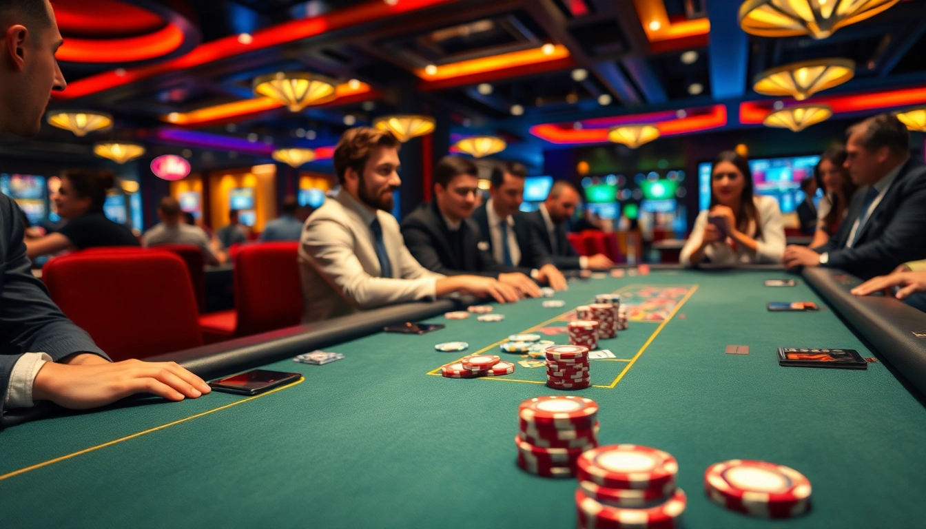 paris sportif retrait instantané: Enjoying poker table action with vibrant ambiance.