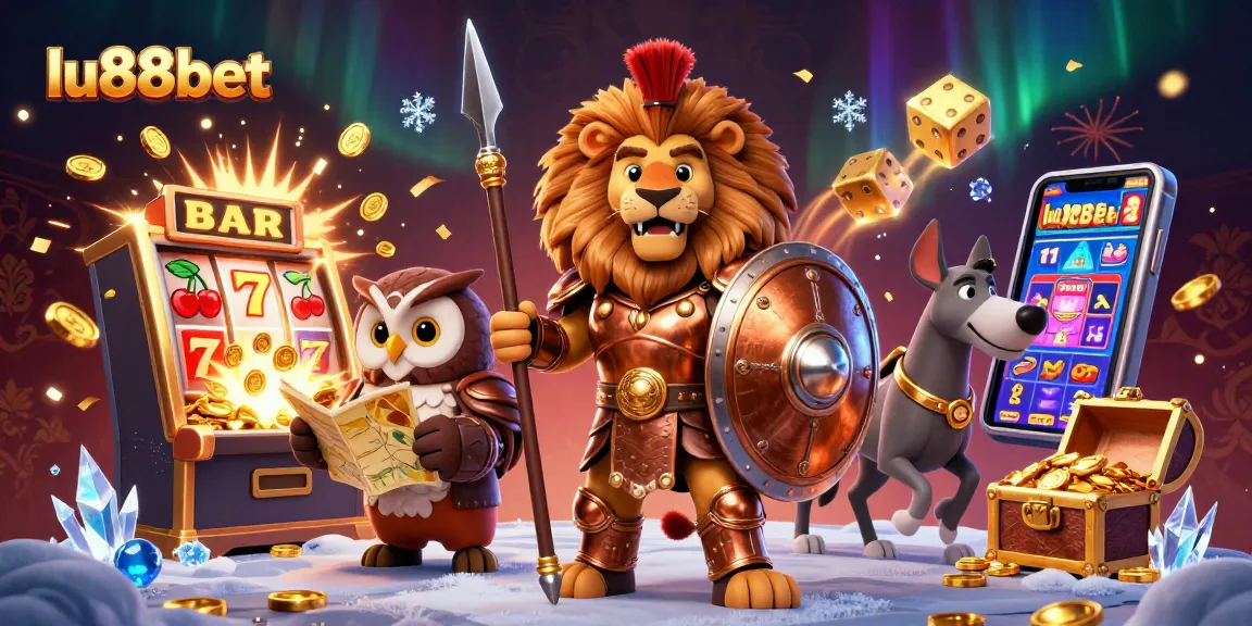 Experience thrilling jackpots with lu88bet's vibrant casino scene featuring dynamic characters and games.