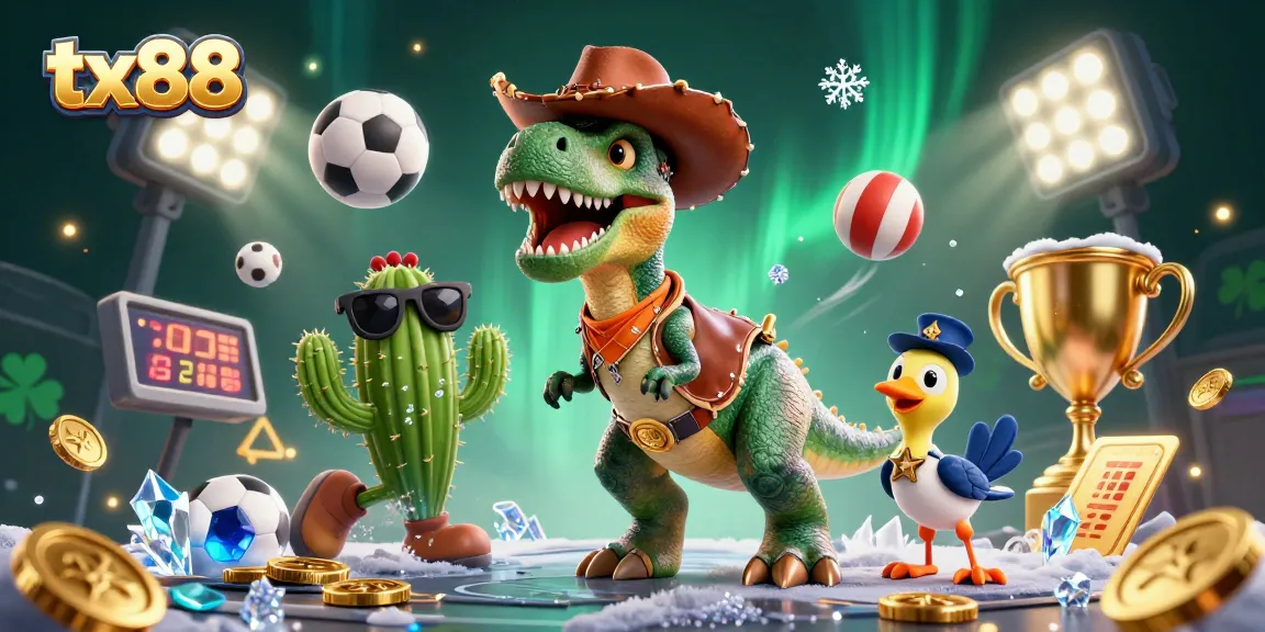 Engage in thrilling sports betting at tx88 with vibrant characters and dynamic gaming elements.