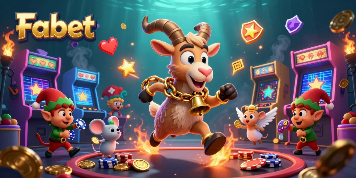 Fabet Casino features Krampus and gremlins amidst an exciting chaotic casino scene.