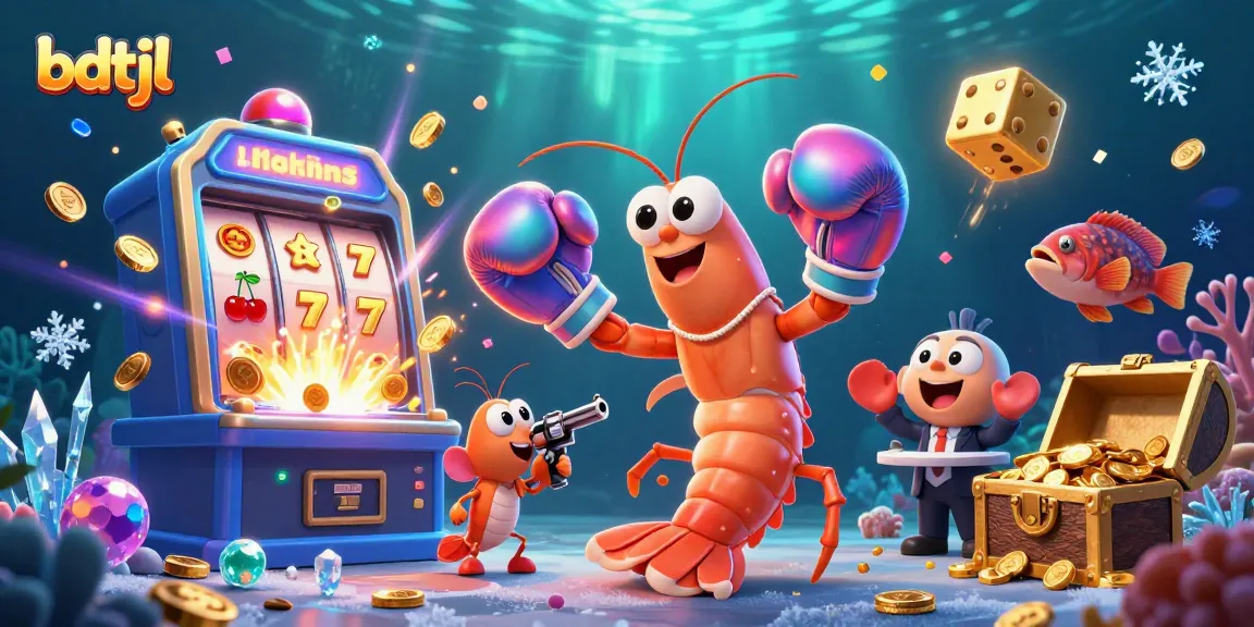Experience the thrill of bdtjl with an illustration of underwater casino excitement and vivid gaming elements.