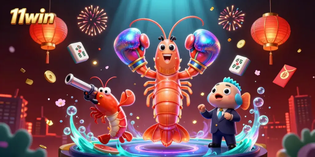 Experience thrilling gameplay dynamics with 11win in a vibrant, animated casino scene.