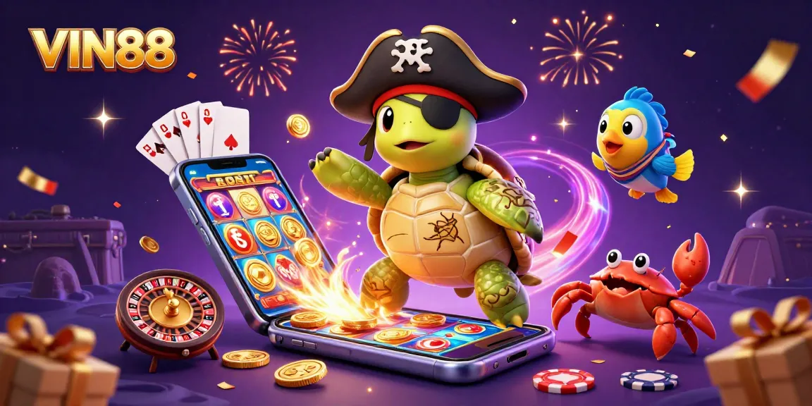 Experience the vibrant gaming atmosphere at VIN88 with exciting visuals and engaging characters.