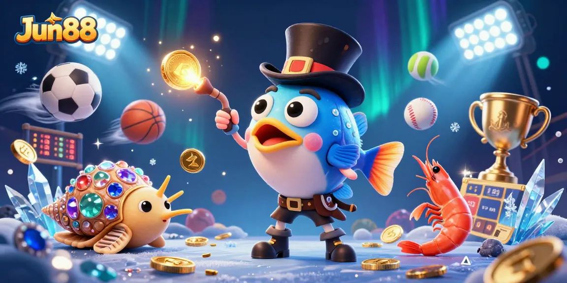 Experience Jun88's exciting gameplay with vibrant characters and dynamic sports elements attracting fortune.